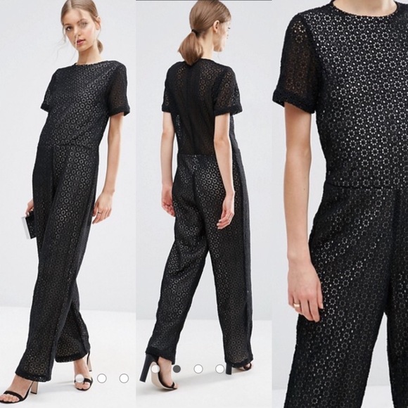 π΄Asos Scalloped Lace Jumpsuit